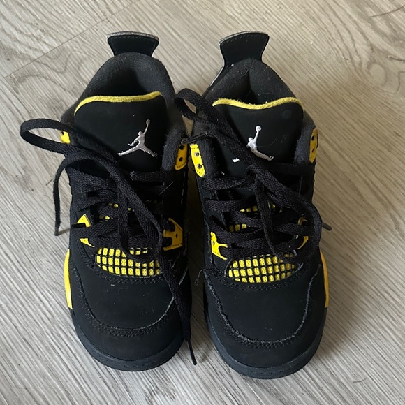 Jordan Kids Sneakers in Black and Yellow - Picture 1 of 5